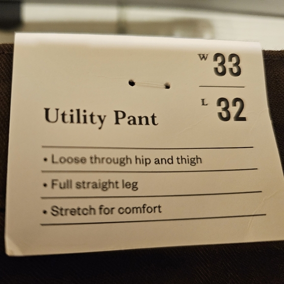 NWT Brown Utility Pants with Versatile Design. Size:33W 32L. - Picture 3 of 7